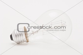Studio shot of a light bulb
