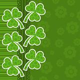 Template St. Patrick's day greeting card, vector