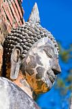 Sculpture Buddha Face Texture Detail