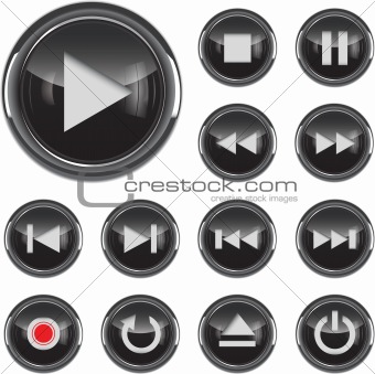 Multimedia icon set
