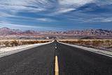 Long straight desert highway.