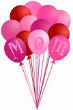 Mothers Day Mom Pink Balloons