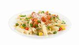 Rigatoni pasta with vegetables