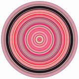 large 3d render concentric pipes in multiple pink purple colors