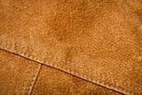 Seam on suede product