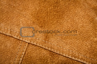 Seam on suede product