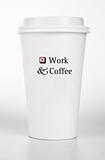 White Paper Cup With Text Concept