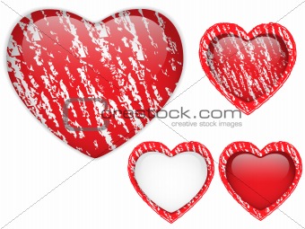 Red Heart Glass Chalk for Valentine's Day