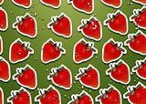seamless background of straberry slices