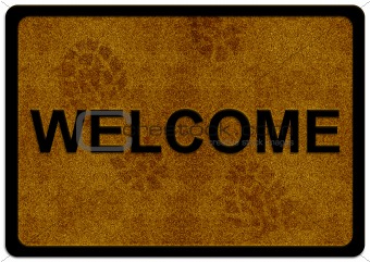 Welcome carpet