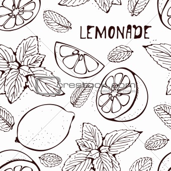 Lemonade vector pattern