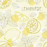 Lemonade seamless pattern