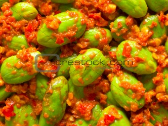 petai beans in sambal sauce