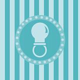 blue baby pacifier background