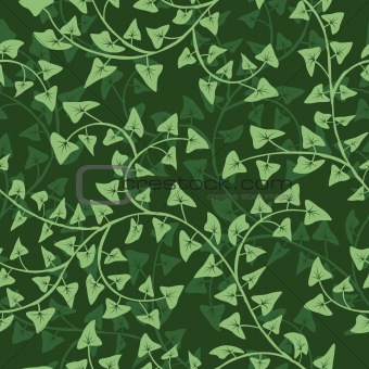 abstract ivy seamless repeat pattern background