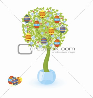 Tree with Easter eggs 