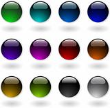 the vector color circle button
