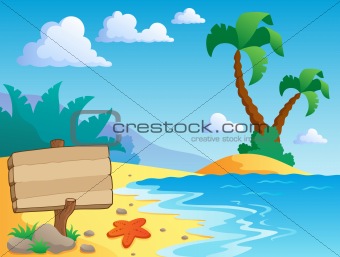 Beach theme scenery 2