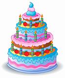 Decorated birthday cake 1