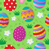 Seamless Easter theme background