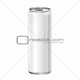 Can aluminum on white background.