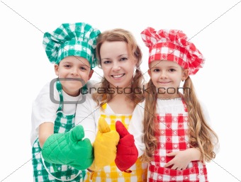 Colorful chefs