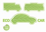 Eco Car Emblems vector