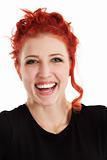 Laughing redhead female
