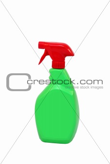 Green spray bottle