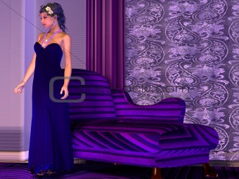 Lady in Lilac Room