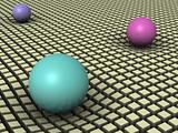 Colored spheres on abstract surface