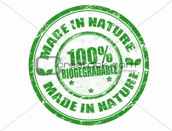 Made in Nature stamp