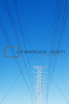 High voltage power pole