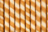 Striped wafer rolls