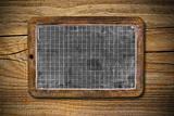 old blackboard and wooden background