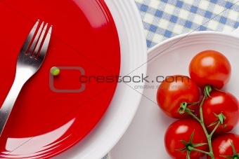 Tomatoes and a Pea