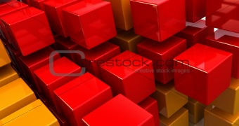 abstract cubes backgrounc