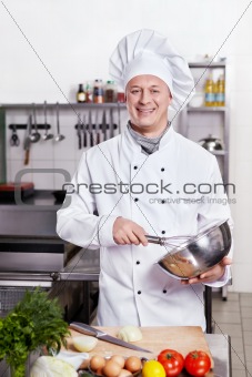 The cook in the kitchen