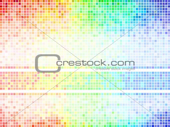 Multicolor abstract  tile background. Square pixel mosaic vector