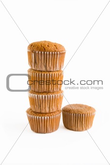Muffins with clipping path 