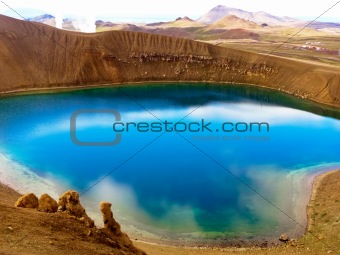 Blue crystal lake