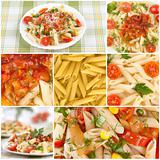 italian pasta. Food collage