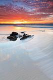 beautiful australian beach at twilight 