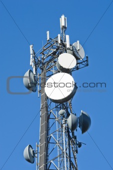 Cell tower and radio antenna