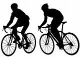 Two cyclists