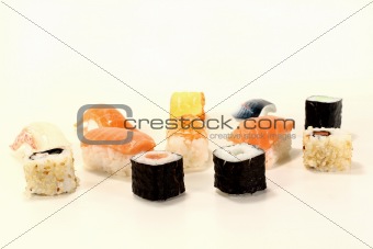 fresh raw Japanese Sushi
