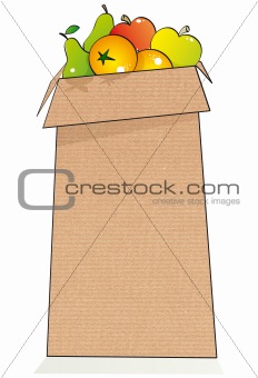 cute fruit paper bag