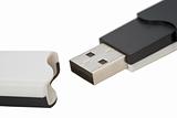 Black-white USB stick