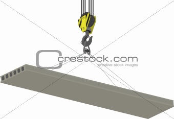 Crane Hook and hollow plate of overlapping