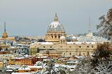 view of saint peter basilica in rome